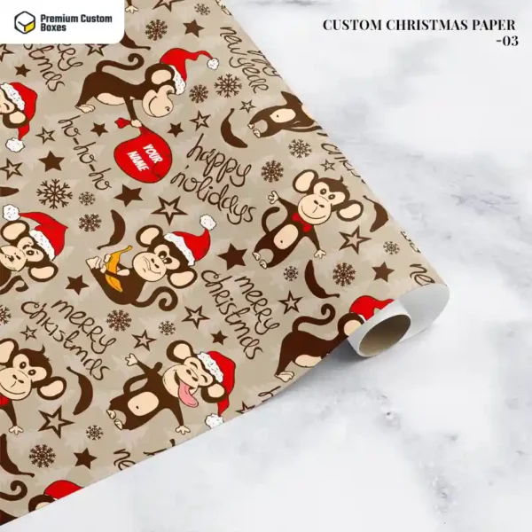 custom christmas wrapping paper 03