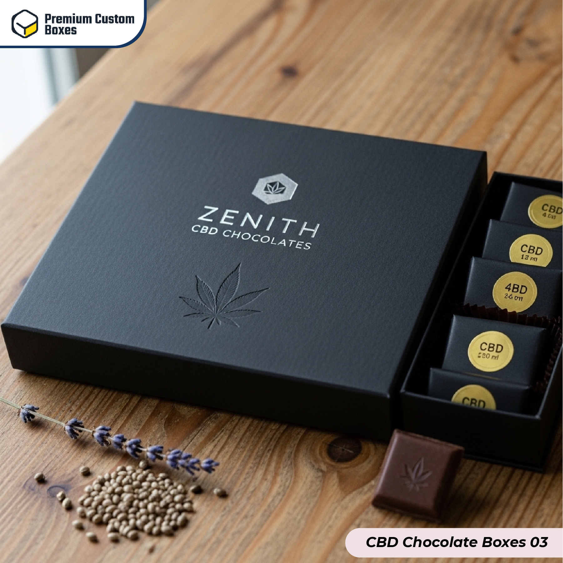 Custom CBD chocolate boxes