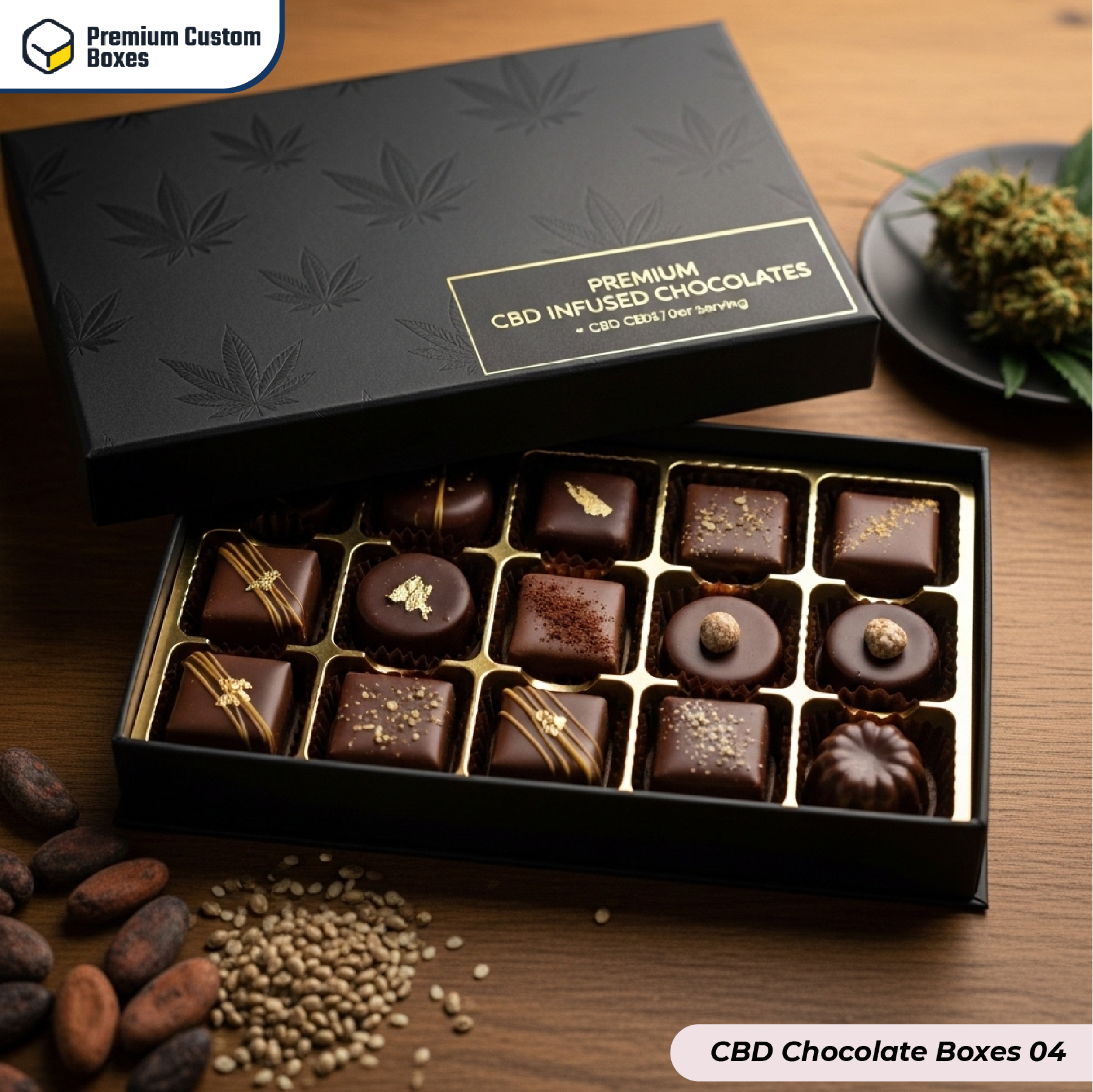 Custom CBD chocolate boxes