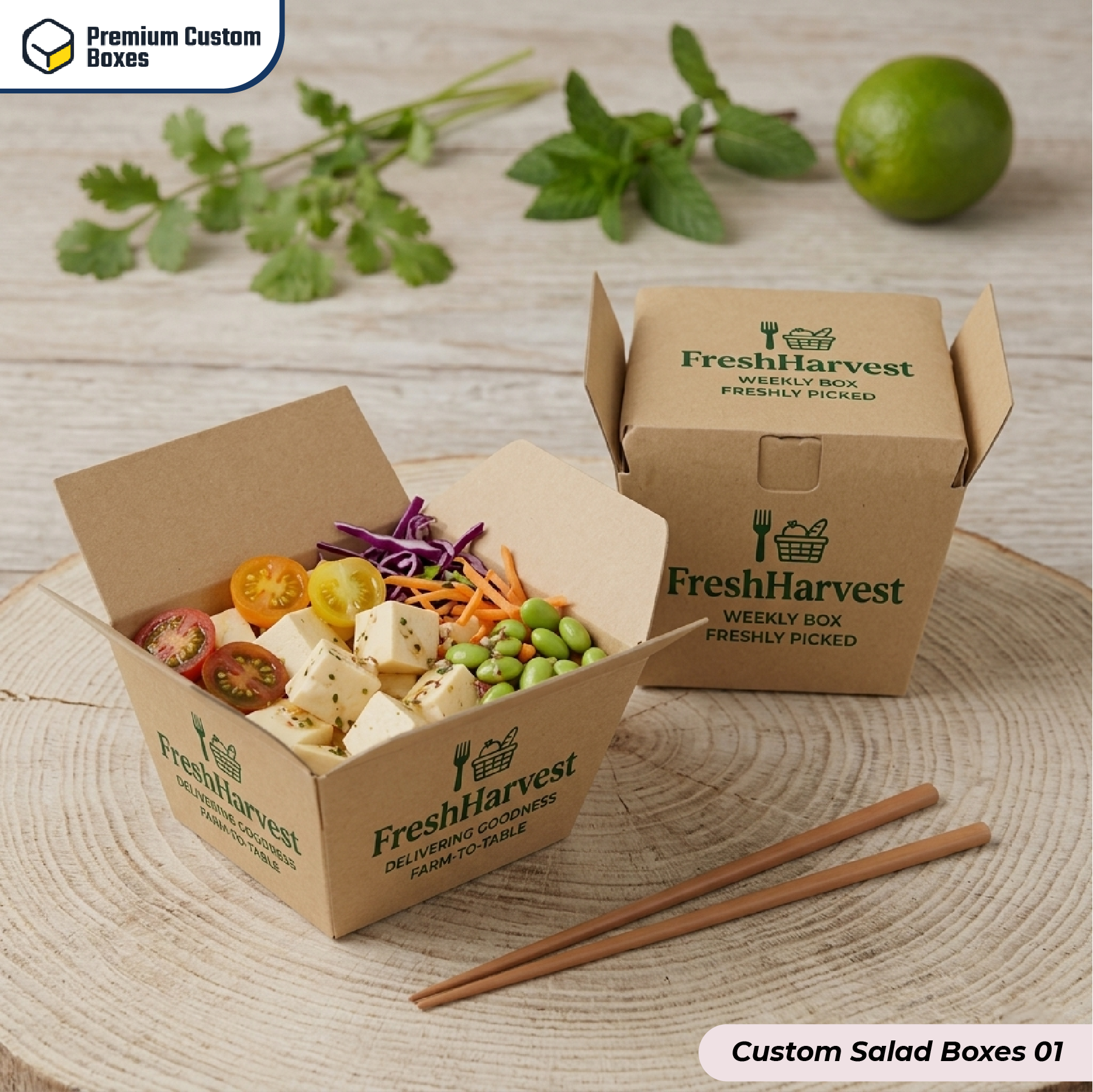 Custom Salad boxes
