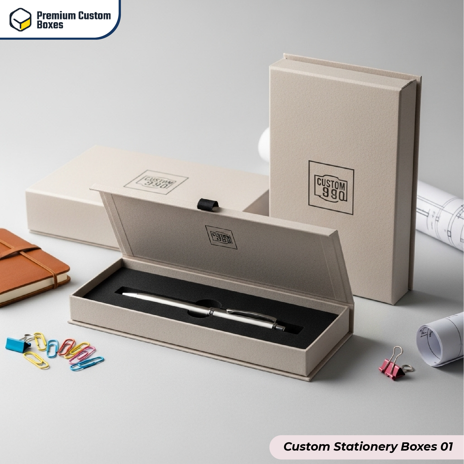 Custom Stationery Boxes