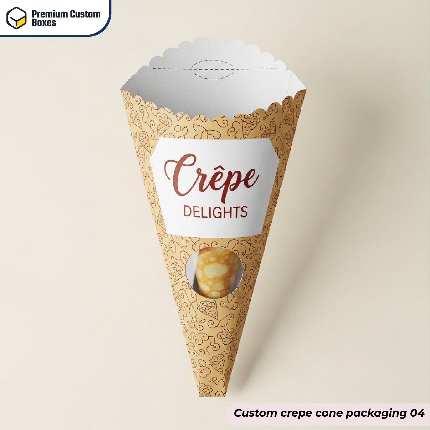 Custom Crepe Cone Packaging