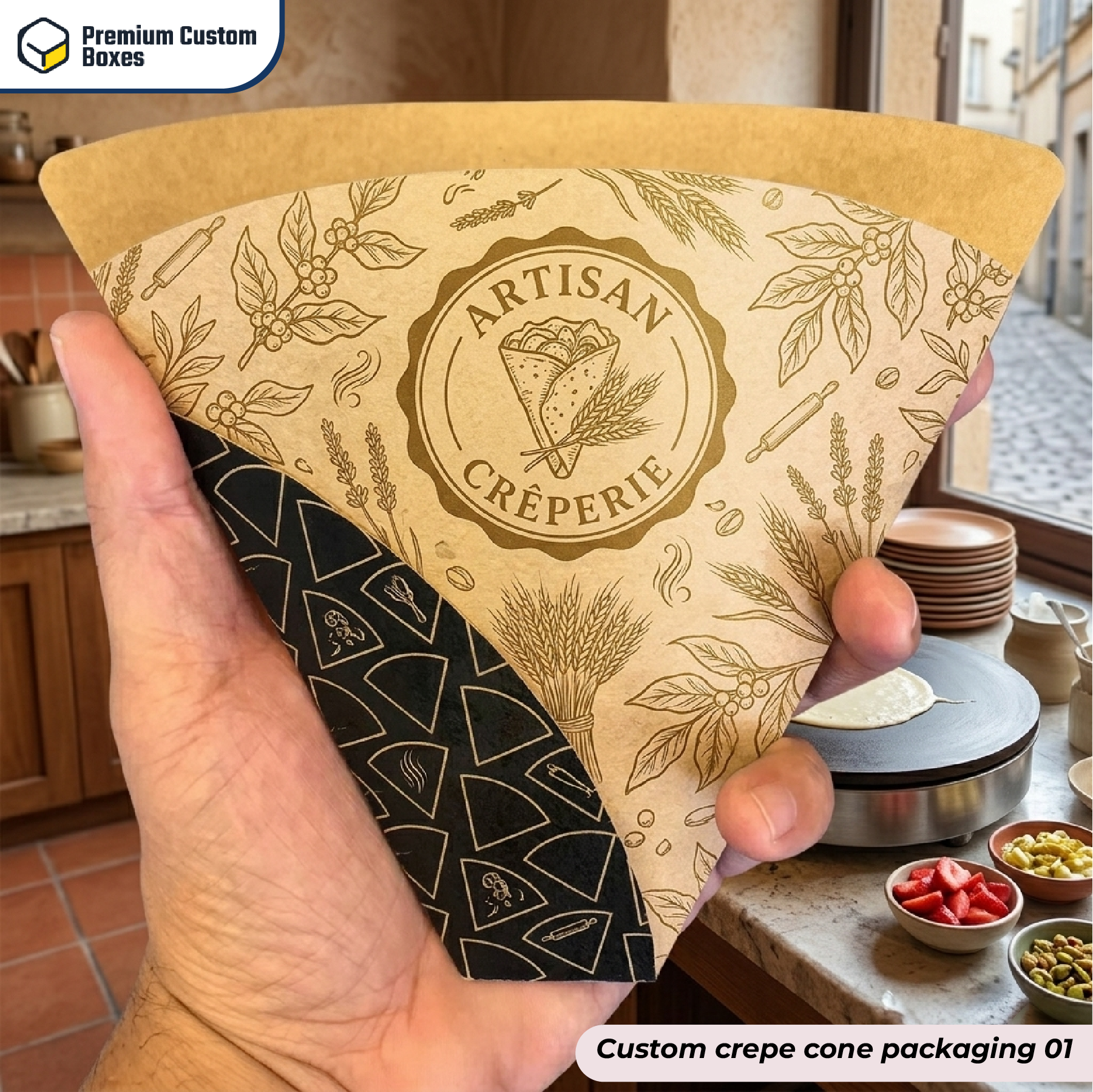 Custom Crepe Cone Packaging