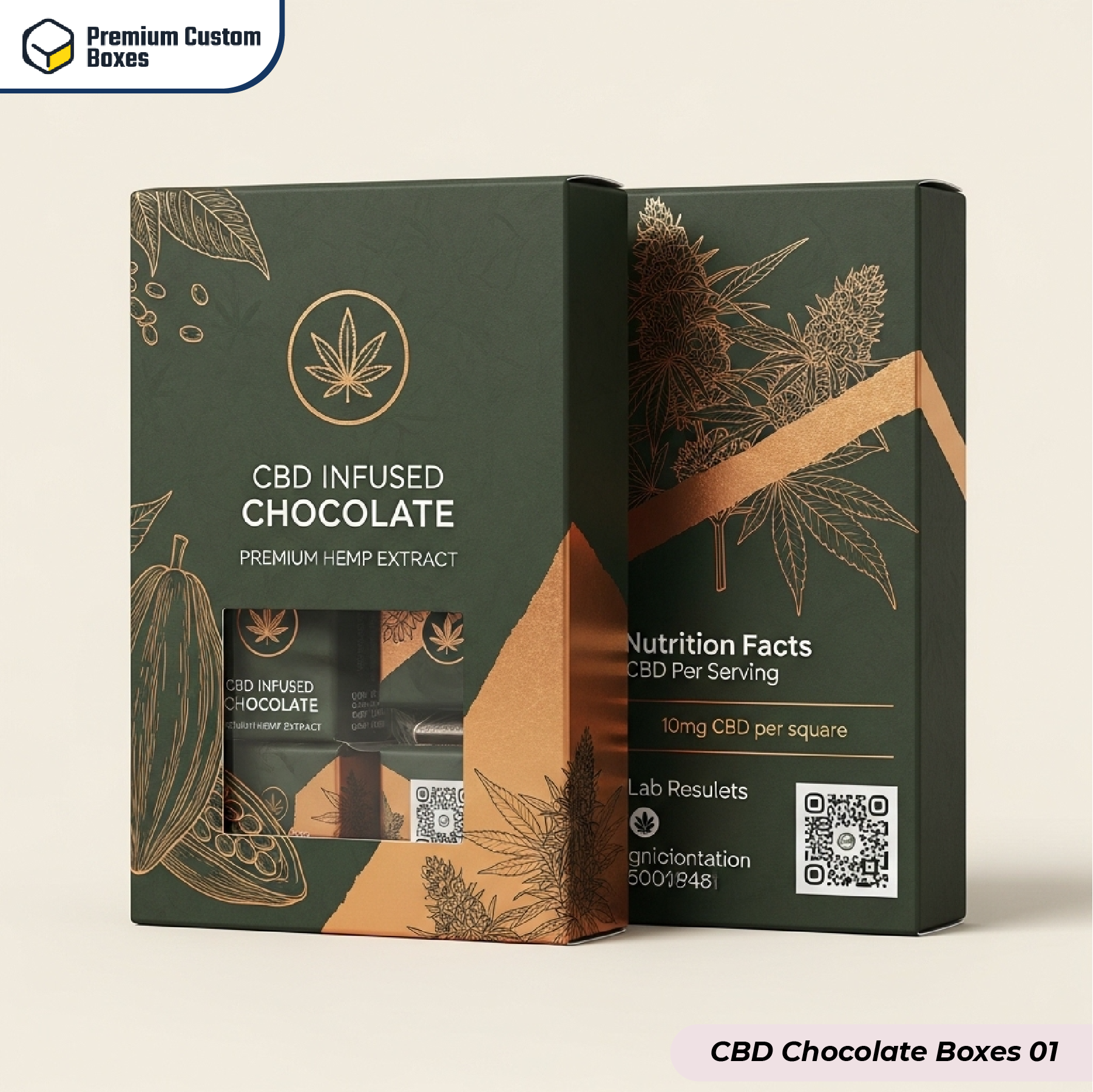 Custom CBD chocolate boxes