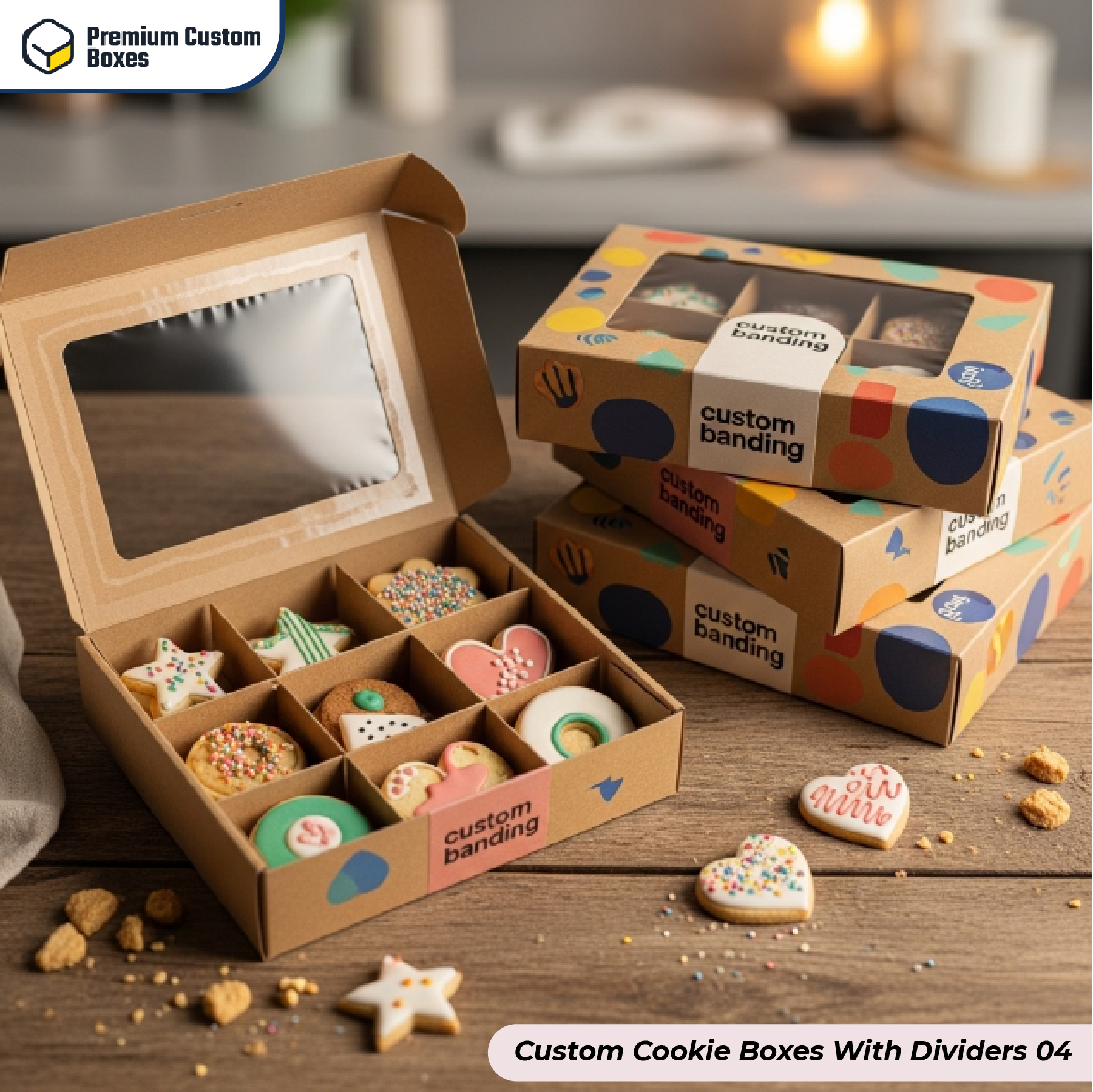 Cookie Boxes With Dividers