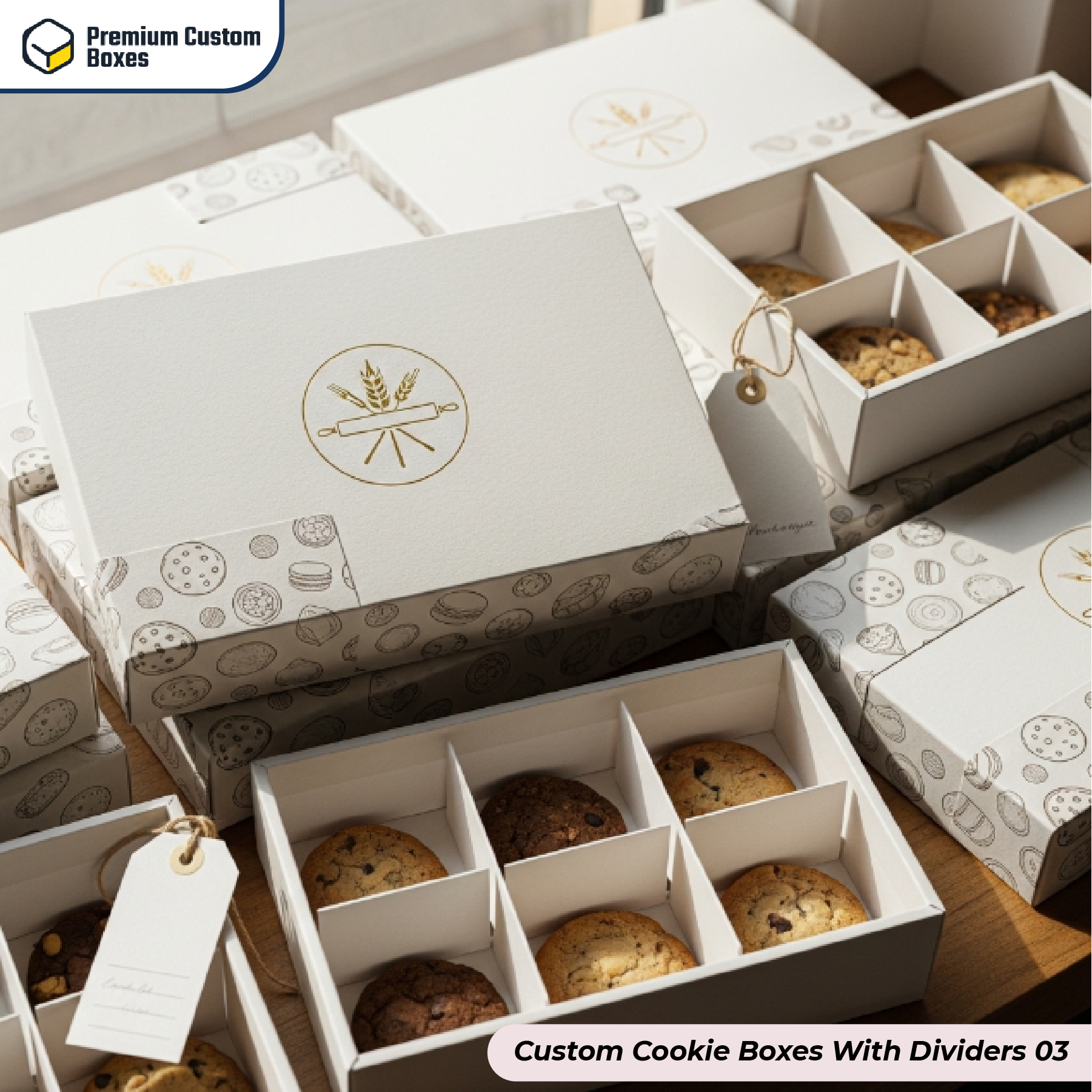 Cookie Boxes With Dividers