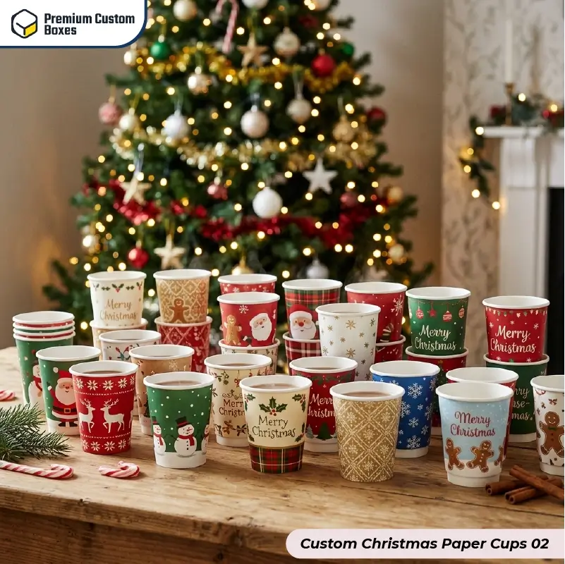 Custom Christmas Paper Cups
