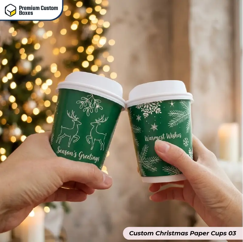 Custom Christmas Paper Cups