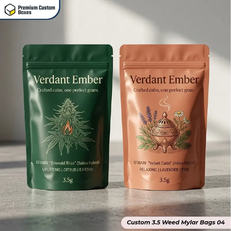 Custom 3.5 Weed Bags