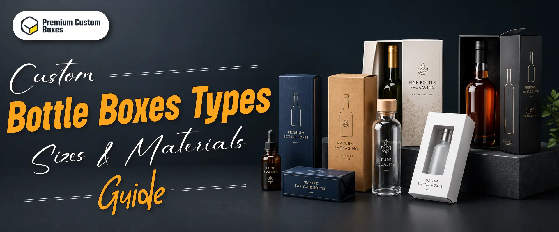 Custom Bottle Boxes: Types, Sizes & Materials Guide