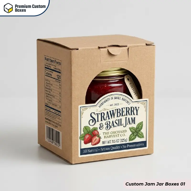 Custom Kraft Jam Jar Boxes