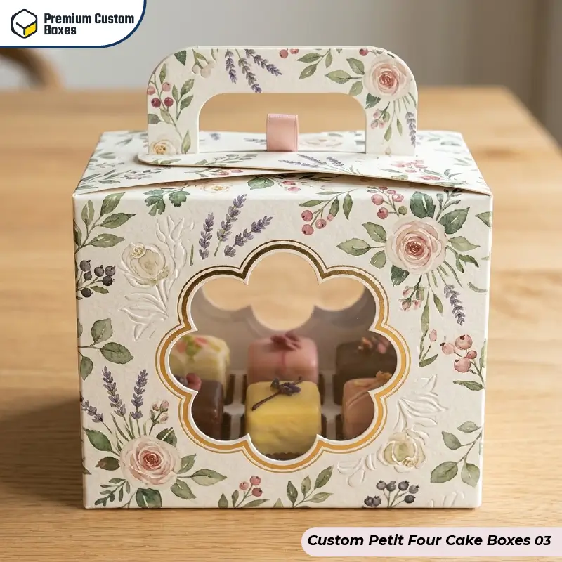 Custom Petit Four Cake Boxes