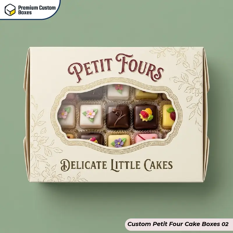 Custom Petit Four Cake Boxes