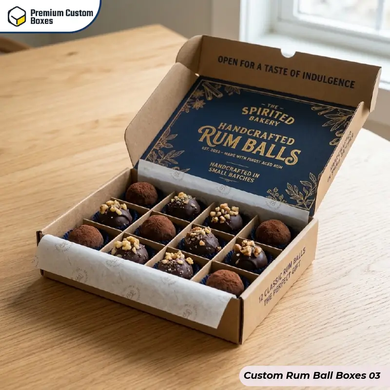 Custom Rum Ball Boxes
