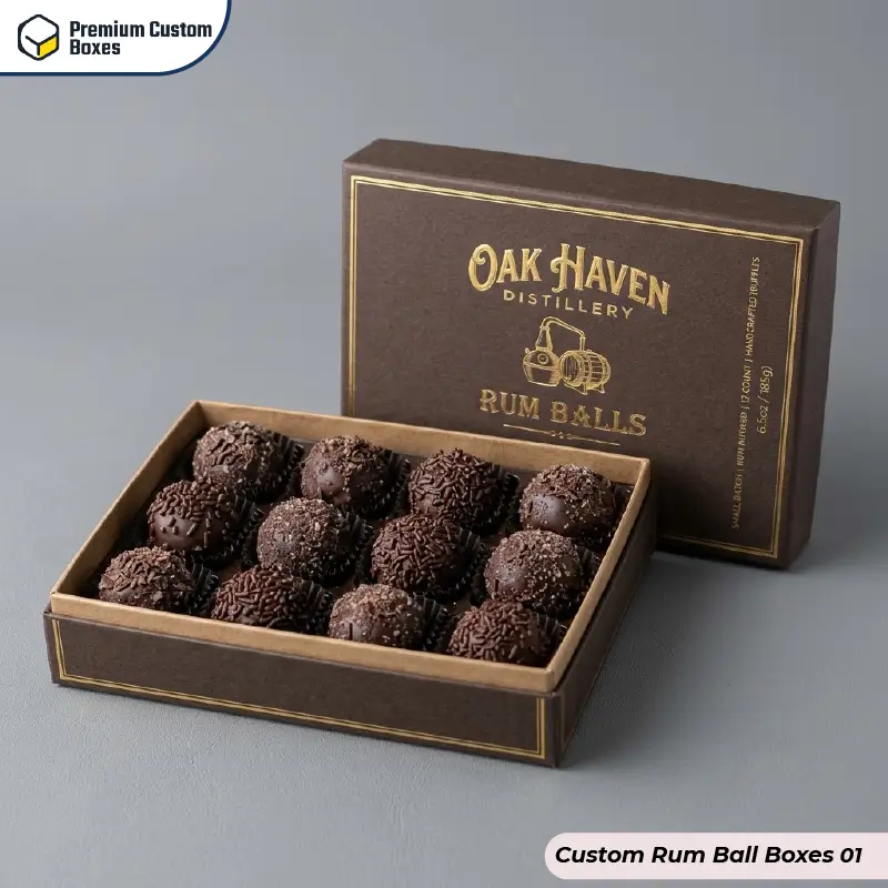 Custom Rum Ball Boxes