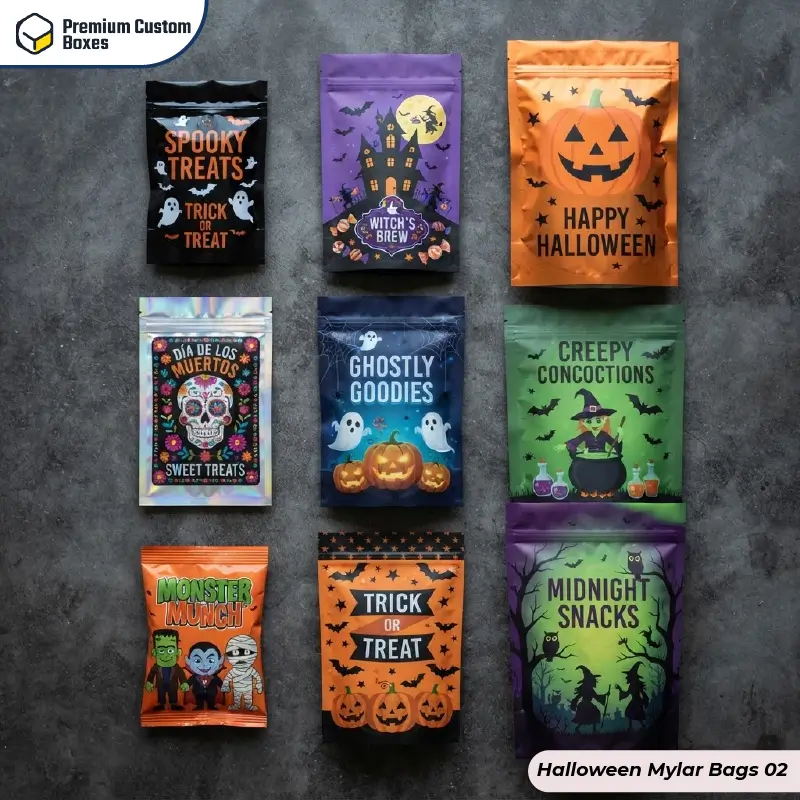 Custom Halloween Mylar Bags