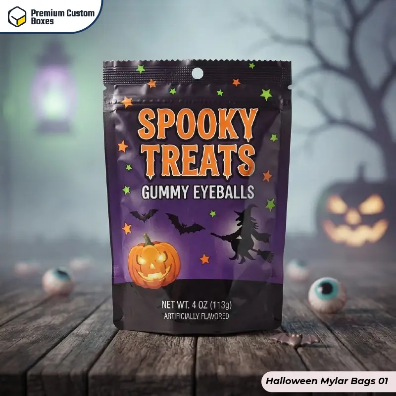 Custom Halloween Mylar Bags