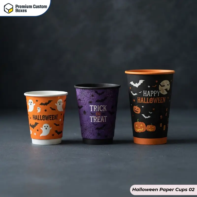 Custom Halloween Paper Cups
