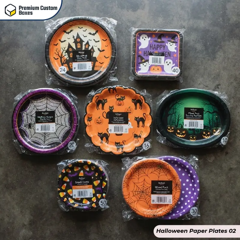 Custom Halloween Paper Plates