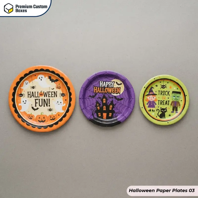 Custom Halloween Paper Plates