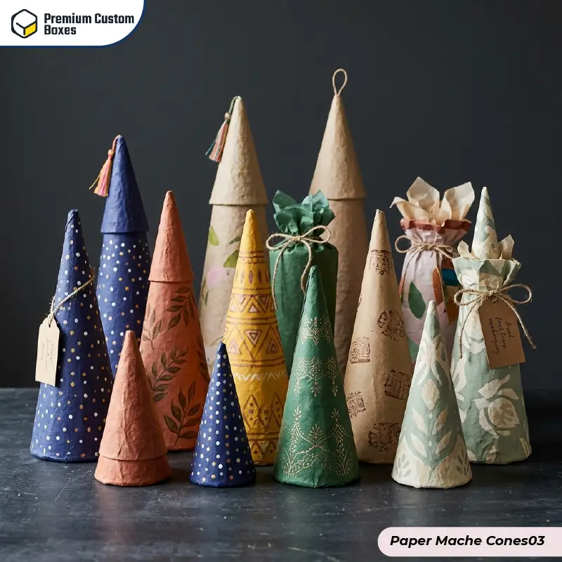 Custom Paper Mache Cones