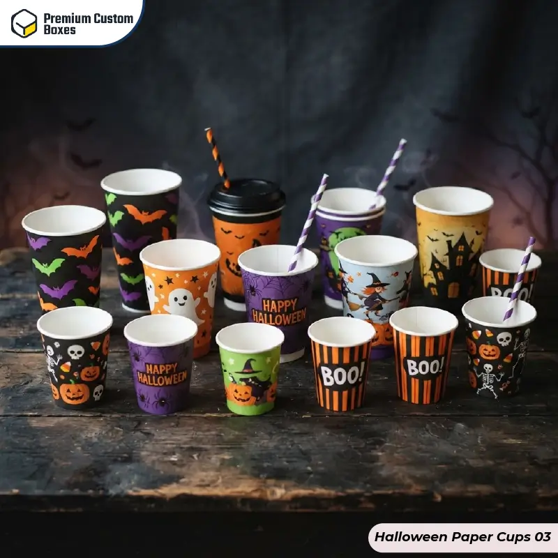 Custom Halloween Paper Cups