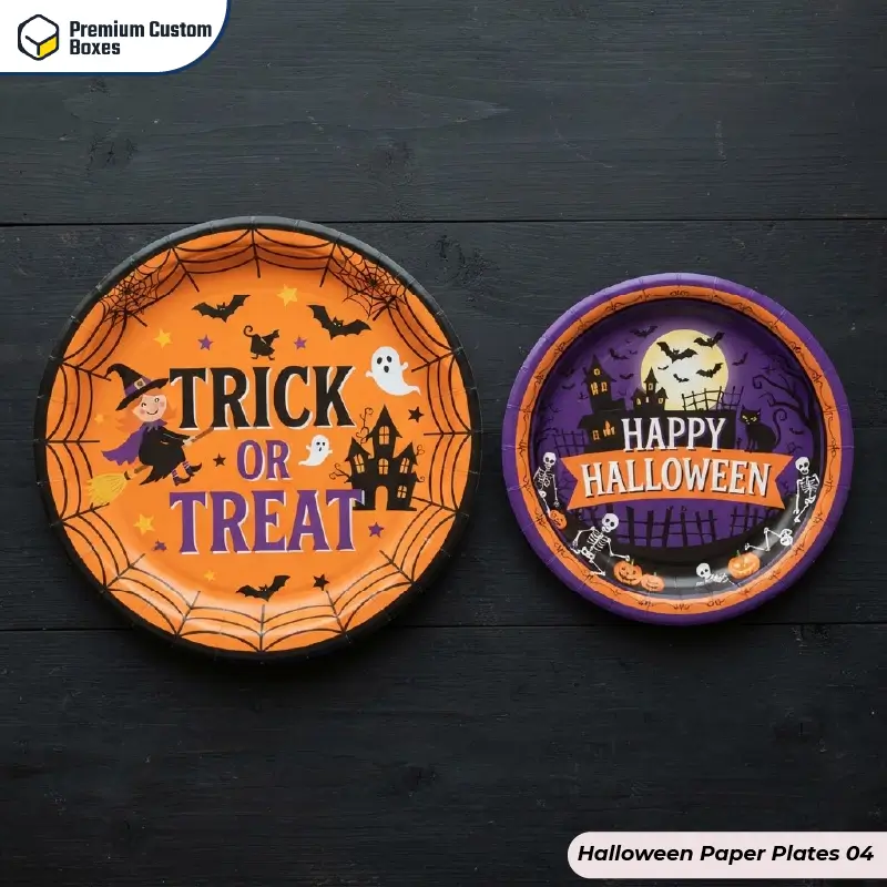 Custom Halloween Paper Plates